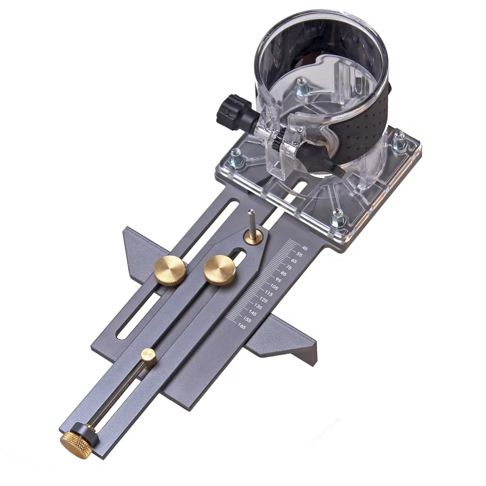 전기 핸드 트리머 용 원형 커팅 지그 우드 라우터 밀링 서클 슬롯 트리밍 머신 DIY 목공 도구