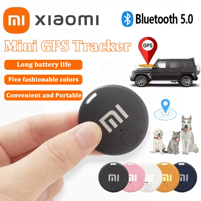 샤오미 5.0 GPS 블루투스 미니 트래커 에어태그 분실 방지 장치 애완동물 노인 어린이 지갑 추적 IOS 안드로이드 스마트 파인더 위치 추적기