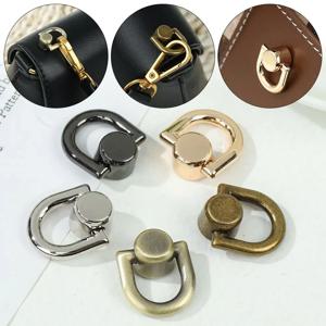 4Pcs 금속 가방 리벳 네일 버클 스터드 버튼 핸드백 벨트 행거 가죽 공예 수하물 가방 버클 통 스냅 하드웨어 Accessorie