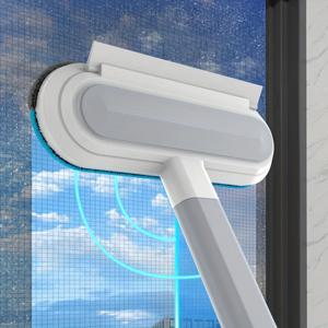 전문가용 다기능 창문 청소기 및 애완동물 털 제거기 (스퀴지 및 청소 브러시 포함) 1개