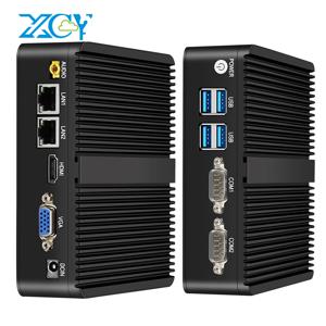 XCY 팬리스 미니 PC 인텔 셀러론 J6412 N5105 2개 기가비트 LAN 2개 RS232 HDMI VGA WiFi 4G LTE 윈도우 10 리눅스 산업용 컴퓨터