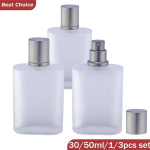 30/50ml 빈 젖빛 유리 스프레이 병 향수 분무기 리필 가능 미세 안개 스프레이 빈 향수병