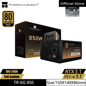 Thermalright TR-KG850 블랙 골드 메달 완전 모듈형 전원 공급 장치/지원 ATX3.1/전압 100-240V/850W/750W 지원 PCI-E5.1