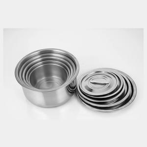 ABLP 3Pcs 스테인레스 스틸 수프 냄비 스톡 냄비 뚜껑 주방 스튜 냄비 요리 도구 조리기구 세트