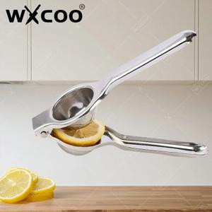 1개 스테인리스 스틸 레몬 스퀴저 핸드헬드 레몬 라임 오렌지 스퀴저 시트러스 주서기 레몬 과일 압착기 레몬 주스 스퀴저