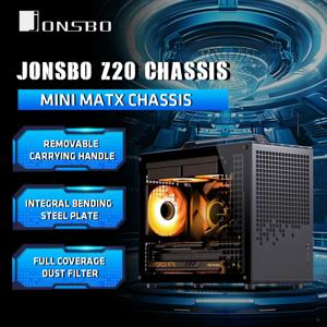 JONSBO Z20 MATX ATX PC 케이스 섀시 20L 분리형 핸들 케이스 163mm 공냉식 그래픽 카드 Type-C 데스크탑 소형 공간 컴퓨터 케이스