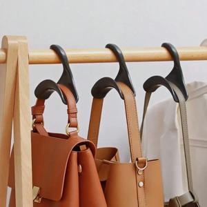 3-20pcs 플라스틱 옷걸이 연결 후크 확장 쌓을 수있는 공간 절약형 보관 다기능 가방 및 모자 걸이 랙