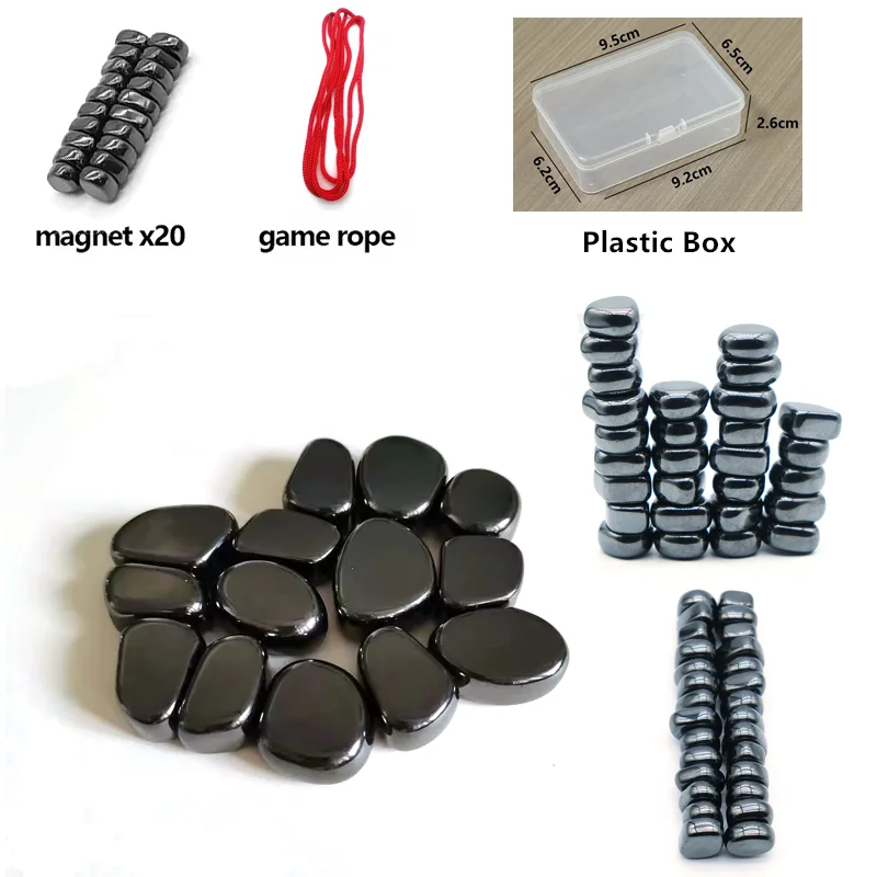 검은 불규칙한 Lodestone 자석 다기능 에너지 블록 스트레스 완화 엔터테인먼트 자기 치료 DIY 냉장고 자석