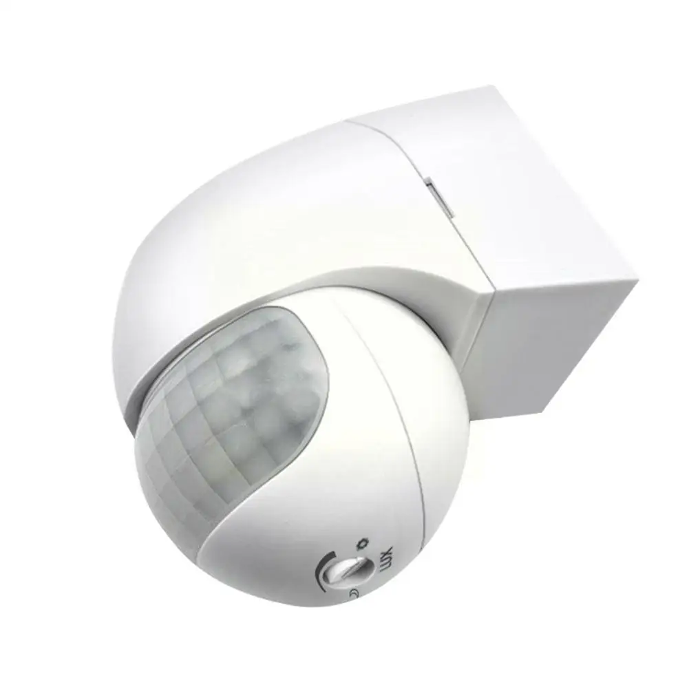 야외 적외선 긴 모션 110v ~ 230v 벽 스위치 PIR 감지기 LED 센서 방수 타이머 180 라이트 모션 센서