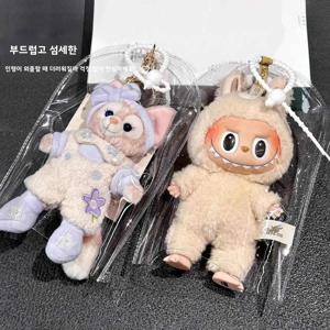 라지펑 블루밍 유 인형 옷 린넨 먼지 커버 보호 케이스 레인코트 야외 산책 가방 PVC 투명 인형 가방 스타