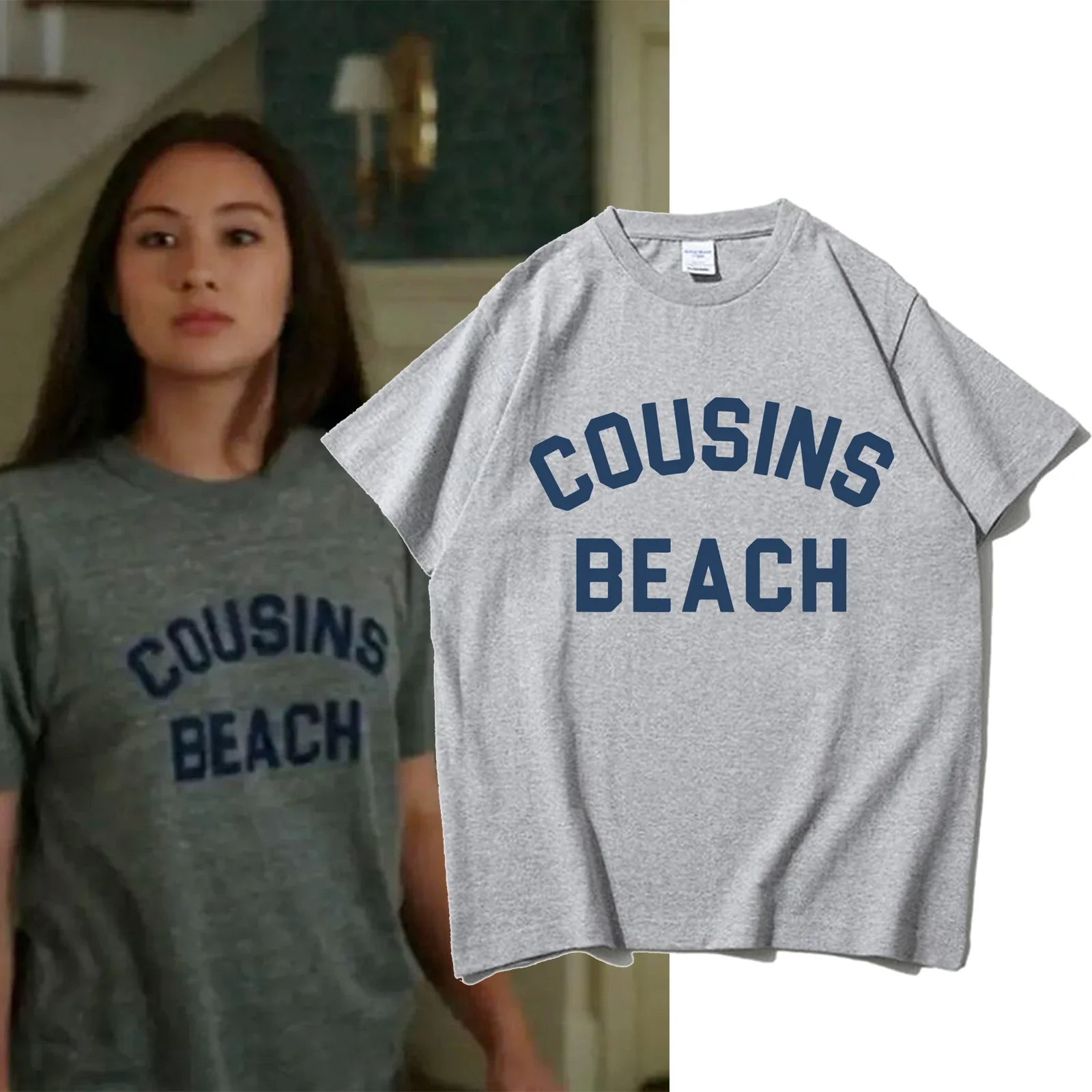 The Summer I Turned Pretty - Cousins ​​비치 티셔츠 여성 하라주쿠 슬리브 캐주얼 의류 스트리트 탑 티셔츠 미적 의류