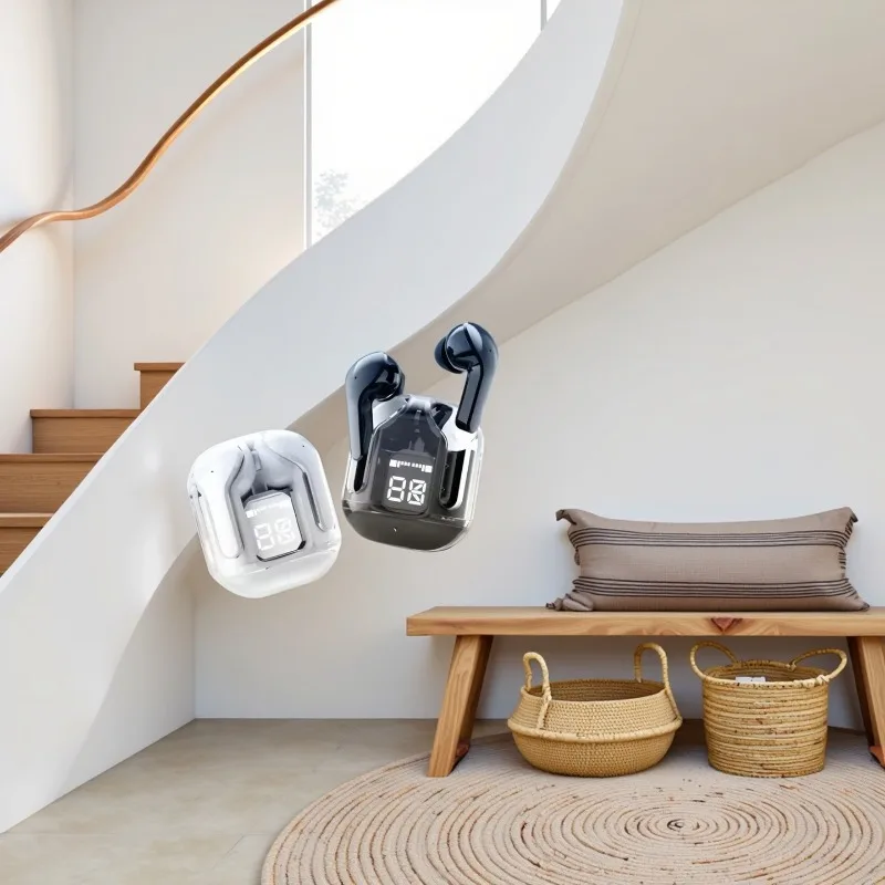 T2 오리지널 블루투스 5.3 TWS 투명 무선 블루투스 헤드셋 HIFI 오디오 무선 헤드셋 고품질 헤드셋