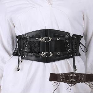 레이스 탄성 레트로 핀 버클 숙녀 'Cummerbunds 거들 타이 로프 셔츠 드레스 거들 코르셋에 여성을위한 넓은 멀티 사이즈 벨트