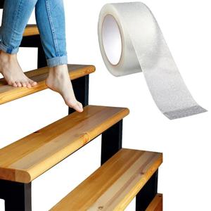 5미터 투명 미끄럼 방지 테이프, 방수 및 미끄럼 방지 기능으로 뛰어난 접지력을 제공하며, 욕조, 보트 및 계단에 적합합니다.