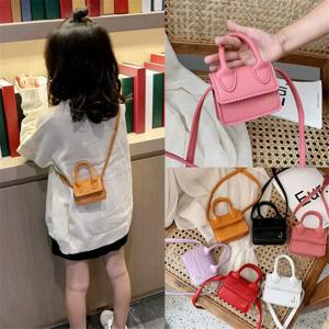 어린이 미니 PU 가죽 Crossbody 가방 패션 귀여운 소녀 작은 동전 주머니 지갑 핸드백 캐주얼 유아 지갑 토트