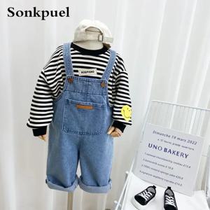 아동용 작업복 바지 소년 가을 바지 새 아기 바지 봄, 가을 청바지 소녀 바지