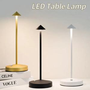 충전식 테이블 램프 크리 에이 티브 다이닝 터치 Led 호텔 바 커피 피나 프로 테이블 램프 Lampada Da Tavolo 장식 책상 램프