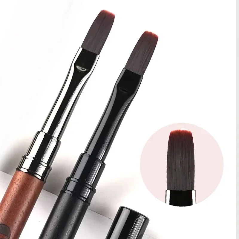 우드 젤 페인팅 브러쉬 네일 아트 젤 팁 확장 아크릴 빌더 액세서리 네일 아트 브러쉬 매니큐어 UV 젤 네일 브러쉬