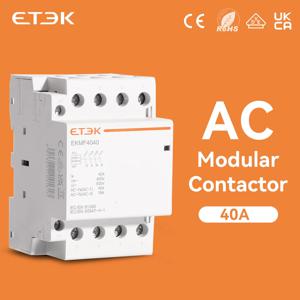 모듈형 접촉기 자동 4P 230V 380V 단상 3상 25A 40A 63A 4NO 4NO Din 레일 EKMF