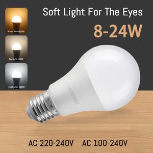 4PCS E27 B22 기본 Led 전구 8W 18W 20W 24W 램프 Hight 루멘 AC220V 230V 110V 조명 램프 홈 Derection 거실 조명