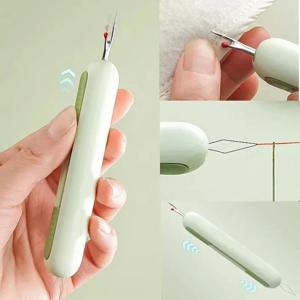 2-in-1 개선된 재봉 바늘 스레더 및 심 리퍼 - 간편한 스레딩 및 스티치 제거를 위한 이중 기능 도구