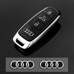 자동차 키 쉘 원격 케이스 커버, 알루미늄 엠블럼 심볼 스티커, 아우디 Q5 Q3 Q7 R8 A3 A4L A5 A6L A8 A1 TT 8L A4 A5 A6, 16mm, 14mm