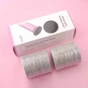 43mm 60개/박스 전동 네일 파일용 발 각질 제거 사각지갑, 큐티클/사마발 교체용 샌딩 페이퍼, 전문가용 페디큐어