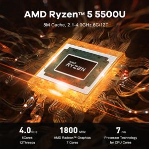 2025 비링크 SER5 Max AMD R7 6800U R5 5500U 16G 500G NVME SSD 32G 1T 미니 PC 4K 타입-C 트리플 스크린 게이머 미니 컴퓨터 5800H