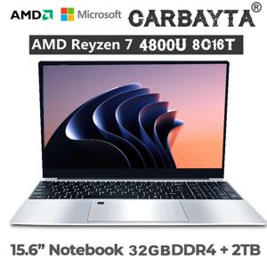 15.6인치 울트라북 - AMD Ryzen 7 4800U, 32GB RAM, 2TB SSD, 5G, 블루투스, Windows 11 Pro 게이밍 노트북(메탈)