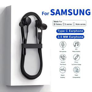 삼성 갤럭시 S25 S24 S23 울트라용 C타입 유선 이어폰 USB C 헤드폰 A56 A55 A54 A34 노트 20 10 3.5mm 잭 이어버드 헤드셋