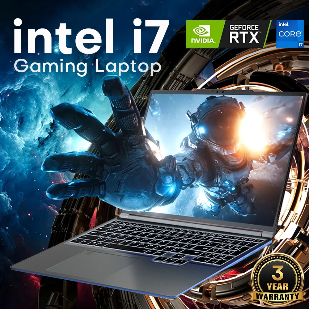 샤먼 16인치 게이밍 노트북 인텔 코어 i7 6700HQ NVIDIA GTX 1060 윈도우11 프로 게이머 PC 16GB DDR4 1TB SSD IPS 노트북 컴퓨터