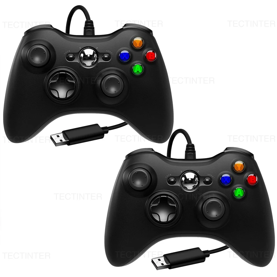Xbox360 콘솔 용 USB 유선 게임 패드 Win 7/8/10 용 조이패드 PC 조이스틱 Controle Mando 게임 컨트롤러 Xbox 360 액세서리