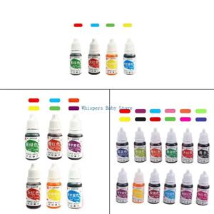 U90E 10ML 식용 색소 액체 염료 안료 베이킹 퐁당 요리 착빙 착색제 키트