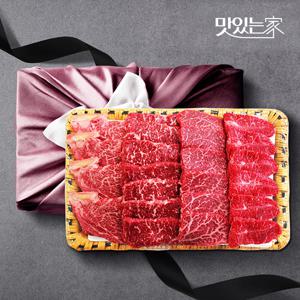 [힘찬한우] 등바구니3호 선물세트 3.6kg 등심,채끝,안심,갈비살,치마살,부채살/ 1++등급