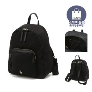 [쇼핑백동봉]블랙 단색 나일론 미니백팩HIWA5E452BK