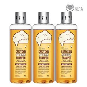 [미친스킨]맥주효모 샴푸 3개 + 여행용 파우치 3매