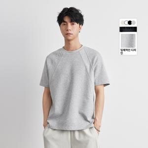 [브리치] 제로투올샵2 / 스페이스 코튼 반팔티 댄디룩 플라워 그레이