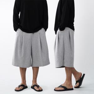 [브리치] 오엔엘 / 핀턱 남자버뮤다팬츠 7부반바지 남자빅사이즈반바지