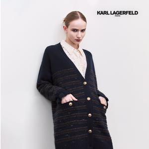 칼라거펠트 25FW 캐시미어100 니트 코트