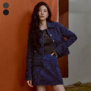 [SUZY] 플레어 소매 워싱 골지 긴팔티 YP3K2412