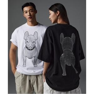 (우도환 착용) 공용 빅라독 반팔 티셔츠_LW255TS990