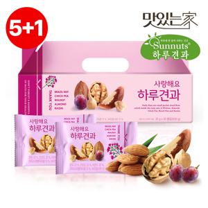 [5+1][하루견과] 사랑해요 하루견과 30입 견과세트 /추석선물 /명절선물 /고마운분께감사선물 /답례품