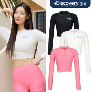 여성 핫썸머 하프집업 크롭 래쉬가드 3종 택1   DWSW93043-SET