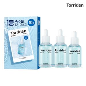 SET) 다이브인 저분자 히알루론산 세럼50+50+40ml+마스크10매x3개 (+쇼핑백+세럼10ml+멀티패드10매 선물)