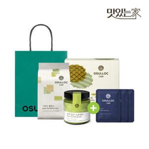 오설록 오설록 티푸드 세트(스프레드+와플+웨하스)+티백 3입