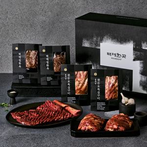 [벽제갈비] 설화한우양념갈비 360g X 3팩 + 한돈본목심구이 400g X 3팩
