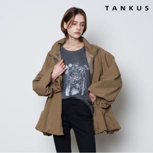 정상가:139,000원 ㅣ 오버핏 벌룬 하이넥 집업 점퍼 (TX3JP001L0)