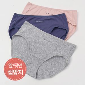 면스판 앞뒷면 넓은 샘방지 위생팬티 3매세트