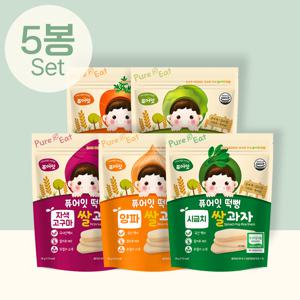 떡뻥 유기농 야채쌀과자 5종세트 아이과자 간식