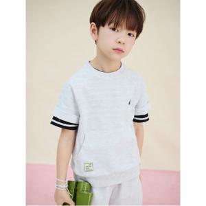 BEANPOLE KIDS 피케 반팔 반바지 상하세트  라이트 그레이 (BI5342U082)